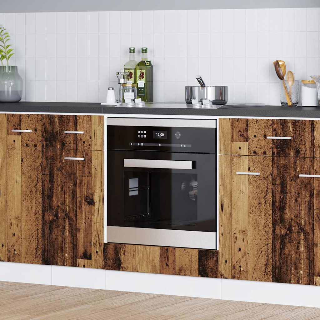 Gabinete Base de Cocina con cajón Roble Negro 40 x 46 x 81,5 cm