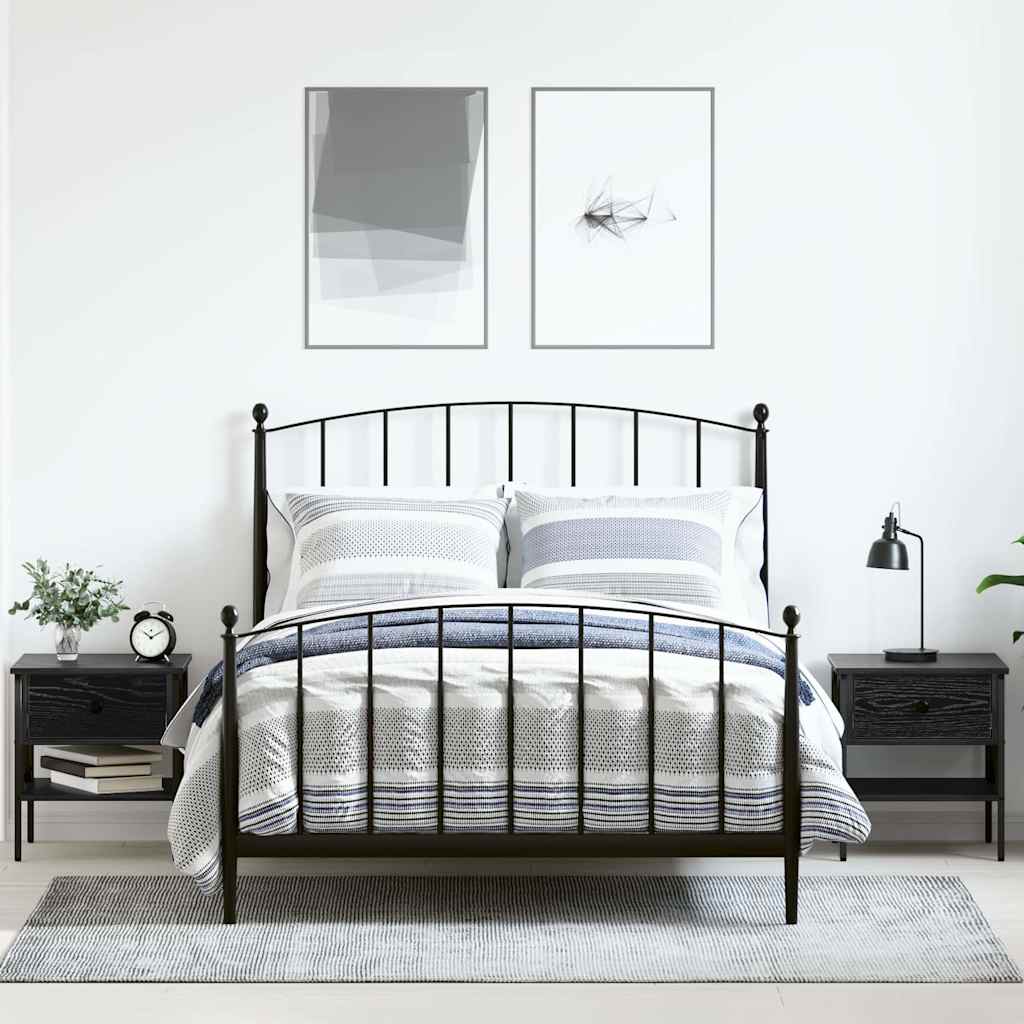 Armario de Noche con cajón 2 pcs Madera vieja 40 x 42 x 45 cm