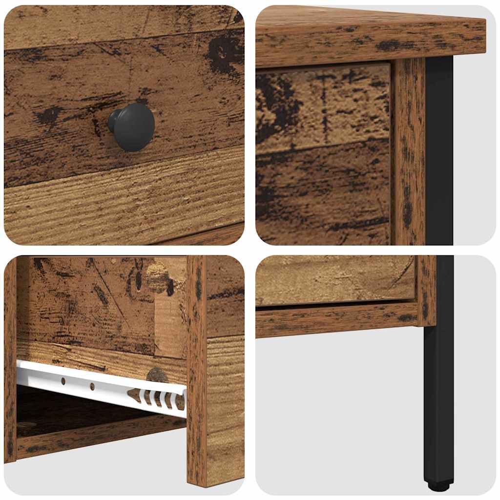 Cabinet de Noche con cajón Madera vieja 40 x 42 x 50 cm