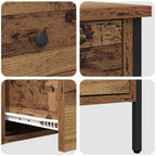 Cabinet de Noche con cajón Madera vieja 40 x 42 x 50 cm