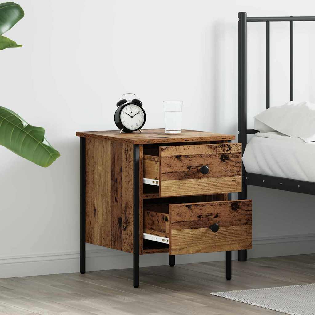 Cabinet de Noche con cajón Madera vieja 40 x 42 x 50 cm