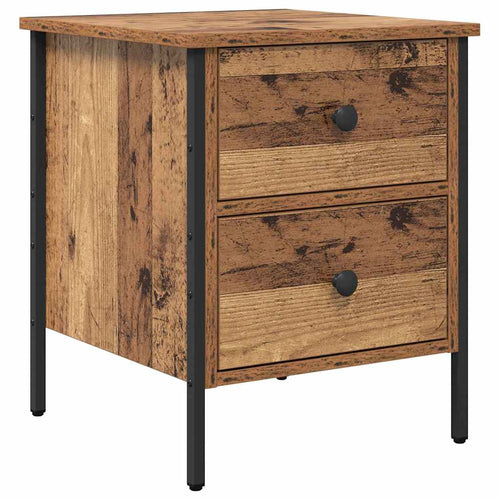 Nightstand with drawer Old wood 40 x 42 x 50 cm