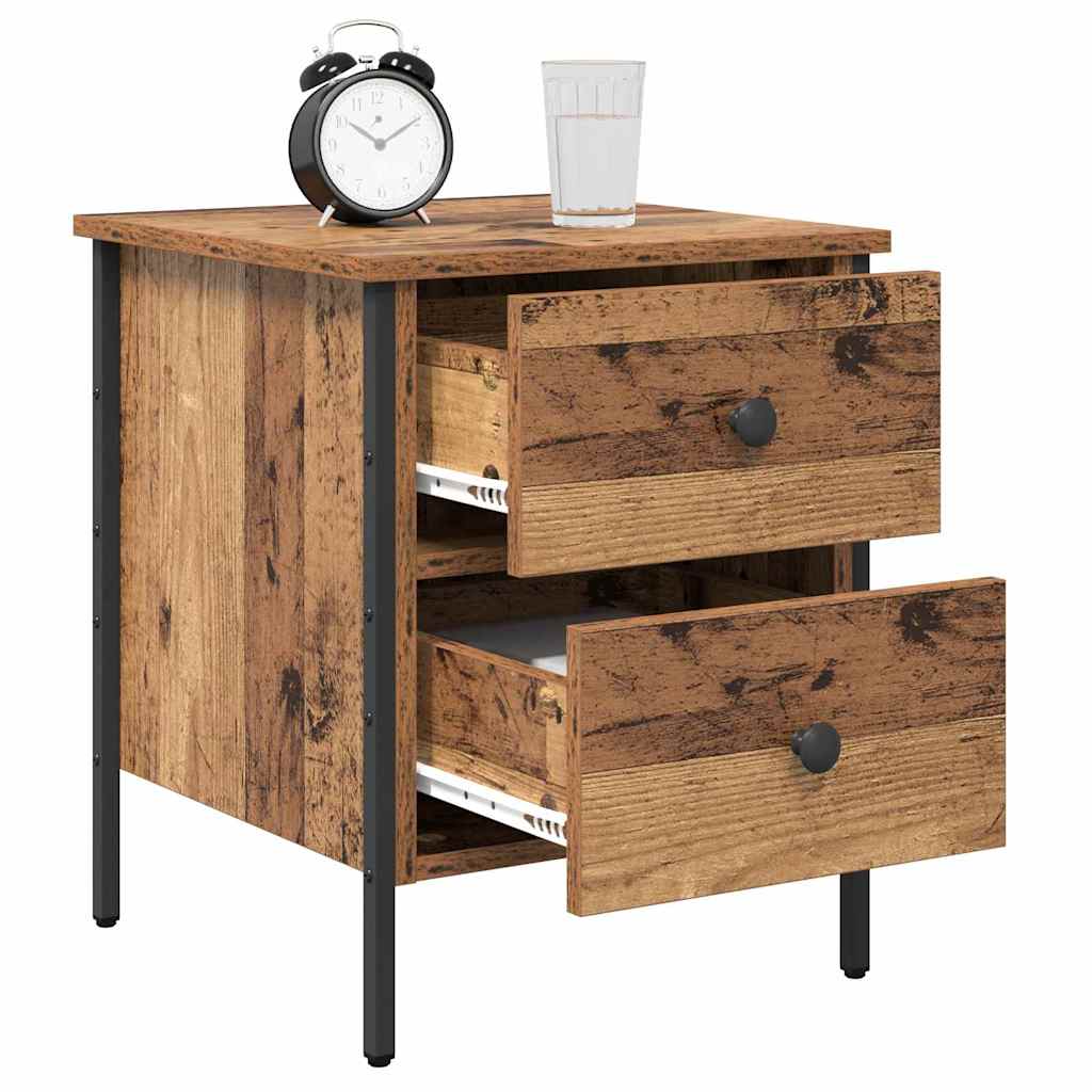Cabinet de Noche con cajón Madera vieja 40 x 42 x 50 cm