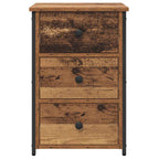 Armario de Noche con cajón 2 pcs Marrón 40 x 36 x 60 cm