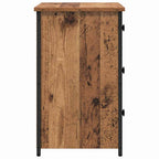 Armario de Noche con cajón 2 pcs Marrón 40 x 36 x 60 cm