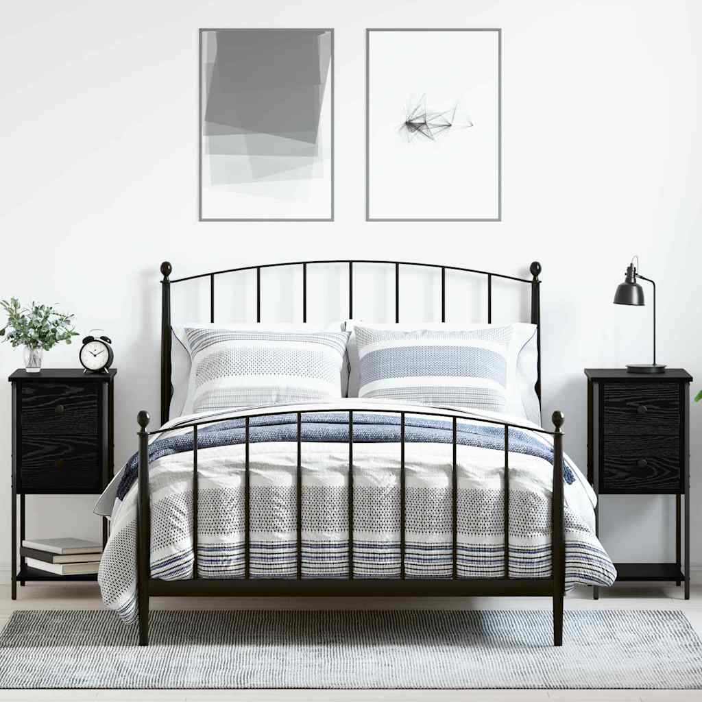 Armario de Noche con cajón 2 pcs Madera vieja 32 x 42 x 70 cm