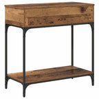 Mesa Consola con cajón Madera vieja 75 x 34,5 x 75 cm