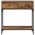 Mesa Consola con cajón Madera vieja 75 x 34,5 x 75 cm