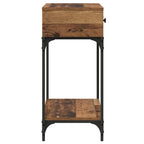 Mesa Consola con cajón Madera vieja 75 x 34,5 x 75 cm