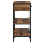 Mesa Consola con cajón Marrón 100 x 34,5 x 75 cm Madera