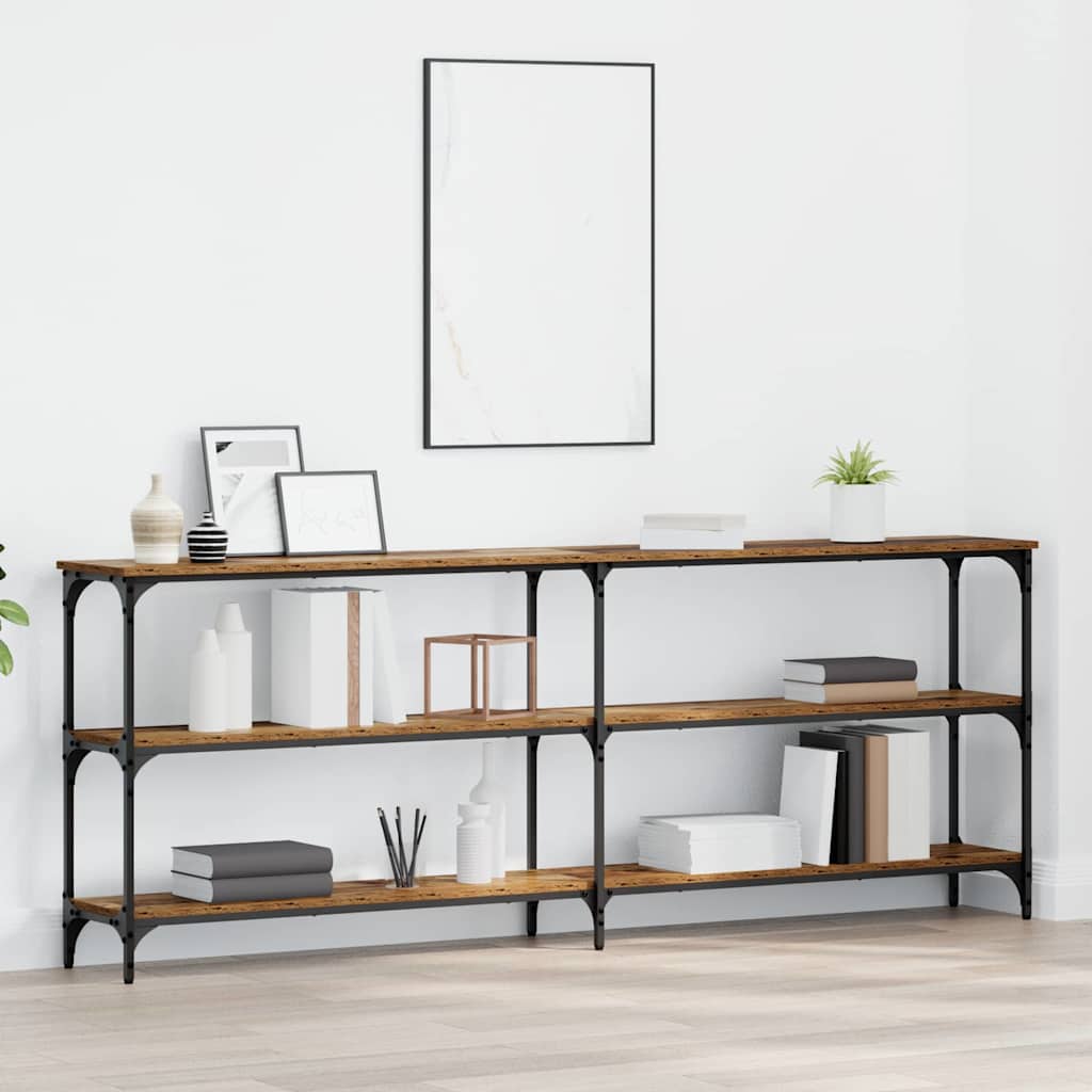 Mesa Consola Madera Vieja 200 x 29 x 75 cm