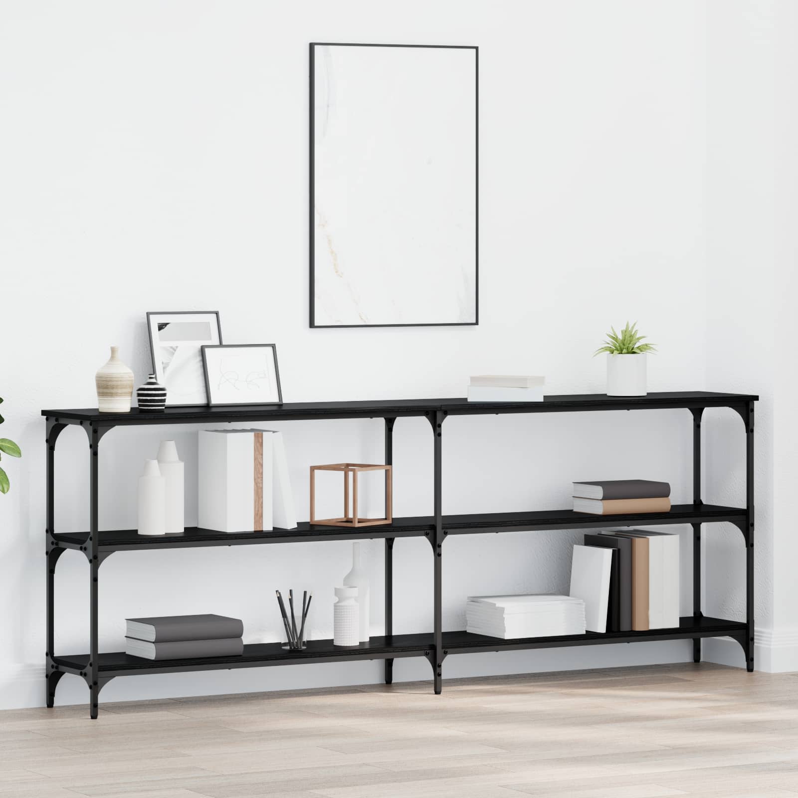 Old Wood Console Table 200 x 29 x 75 cm