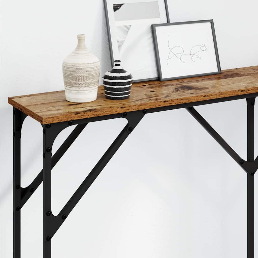 Mesa Consola Madera Vieja 140 x 23 x 75 cm
