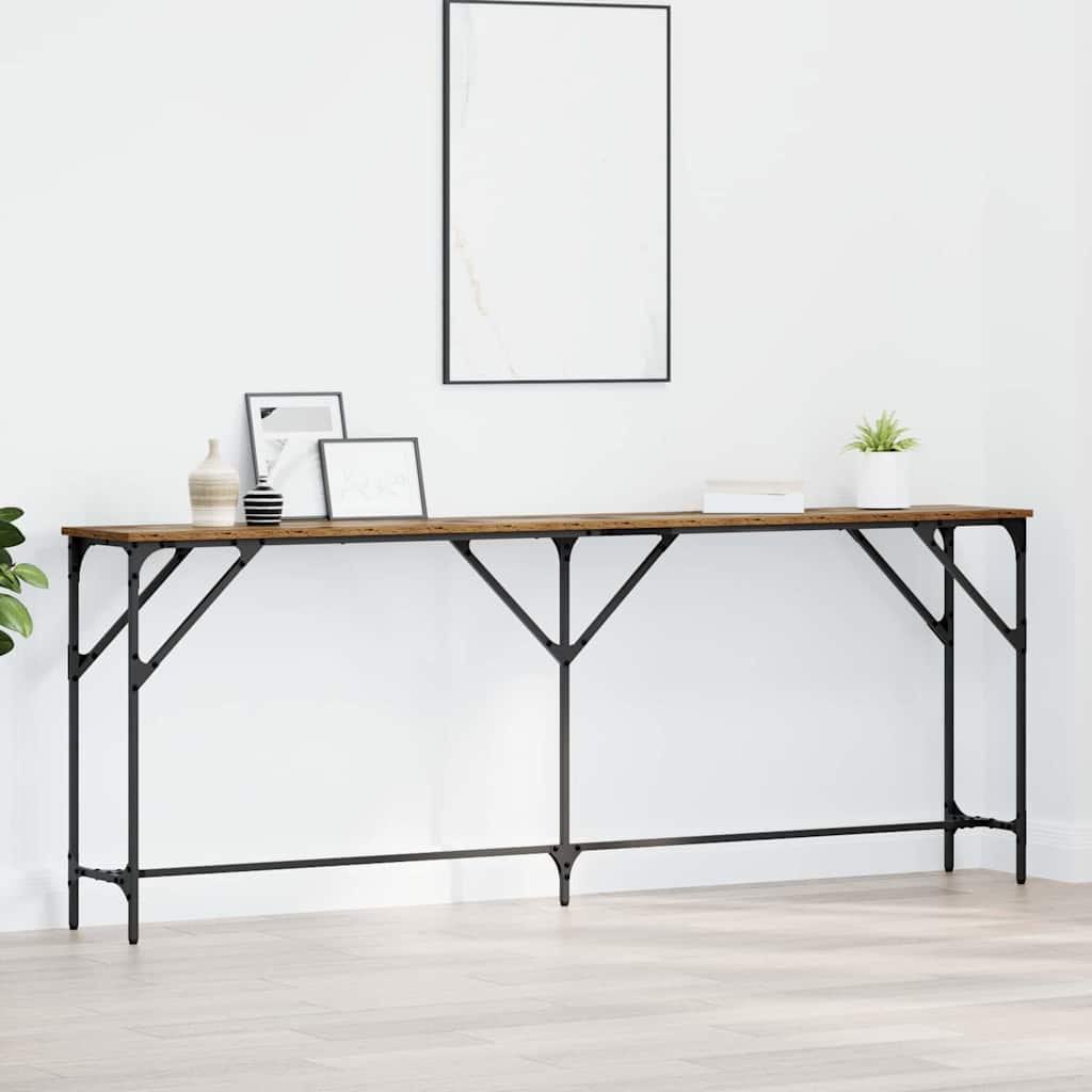 Old Wooden Console Table 140 x 23 x 75 cm