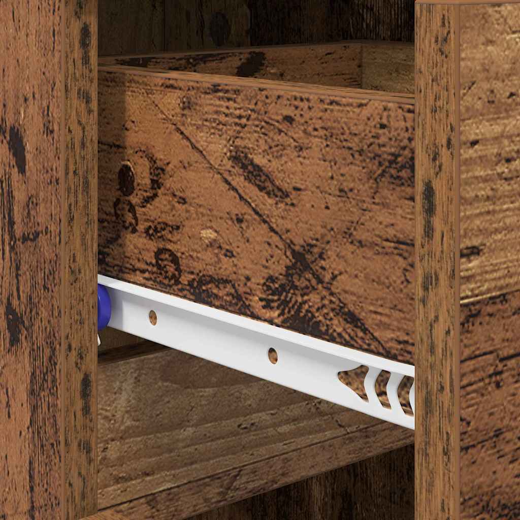 Armario Zapatero con cajón Madera vieja 100,5 x 28 x 100 cm