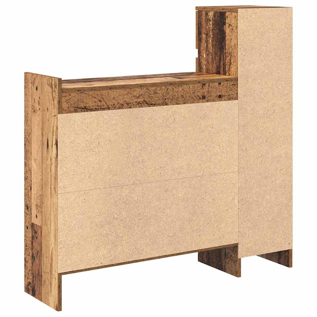 Armario Zapatero con cajón Madera vieja 100,5 x 28 x 100 cm