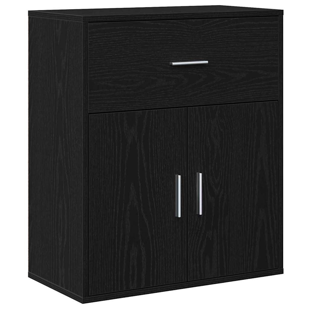 Aparador Roble Negro 60 x 31 x 70 cm Madera de ingeniería