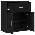 Aparador Roble Negro 60 x 31 x 70 cm Madera de ingeniería