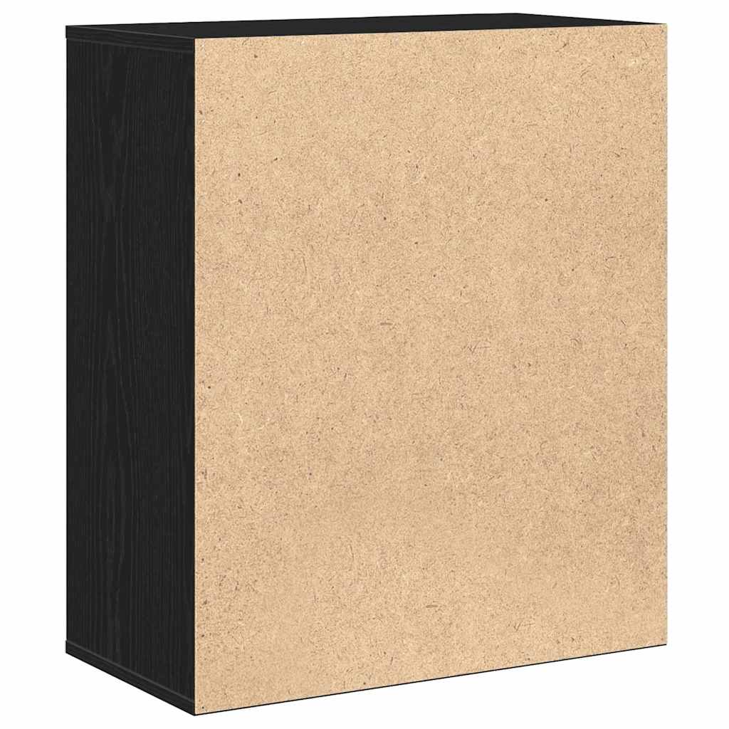 Aparador Roble Negro 60 x 31 x 70 cm Madera de ingeniería