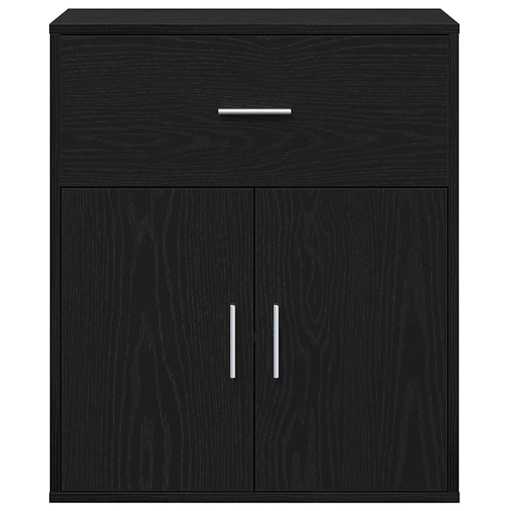 Aparador Roble Negro 60 x 31 x 70 cm Madera de ingeniería