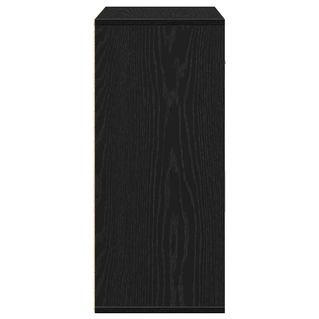 Aparador Roble Negro 60 x 31 x 70 cm Madera de ingeniería
