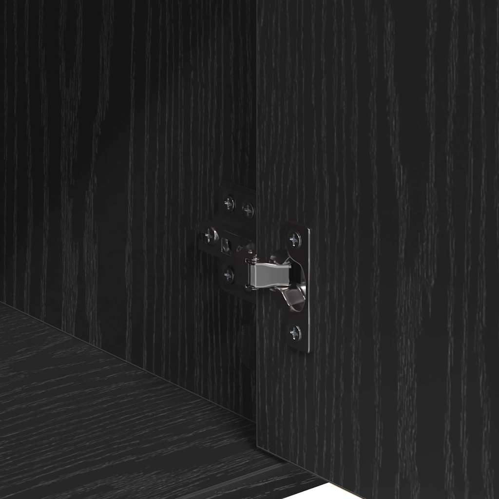 Aparador Roble Negro 60 x 31 x 70 cm Madera de ingeniería