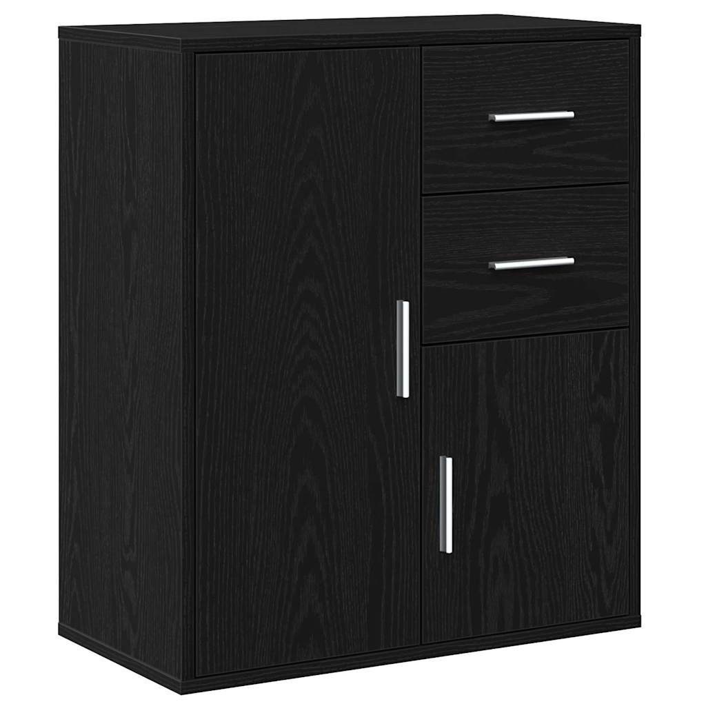 Aparador Roble Negro 60 x 31 x 70 cm Madera de ingeniería