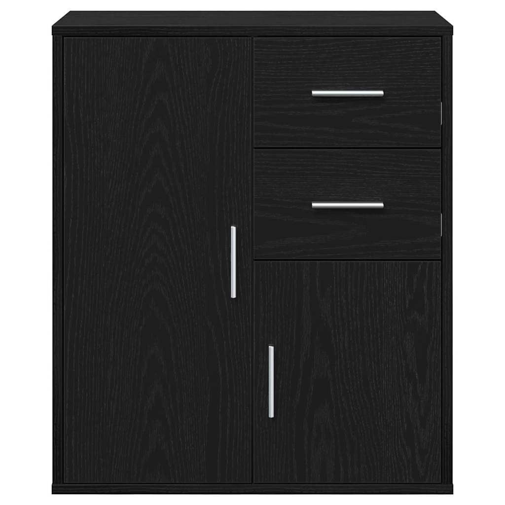Aparador Roble Negro 60 x 31 x 70 cm Madera de ingeniería
