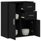 Aparador Roble Negro 60 x 31 x 70 cm Madera de ingeniería