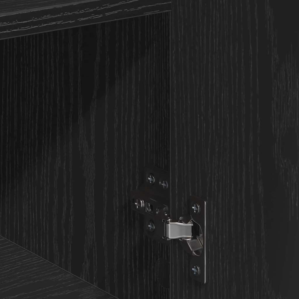 Aparador Roble Negro 60 x 30 x 84 cm Madera de ingeniería