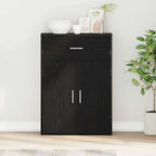 Aparador Roble Negro 60 x 30 x 84 cm Madera de ingeniería