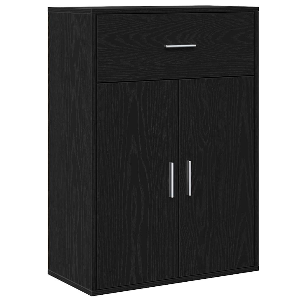 Aparador Roble Negro 60 x 30 x 84 cm Madera de ingeniería