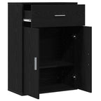 Aparador Roble Negro 60 x 30 x 84 cm Madera de ingeniería