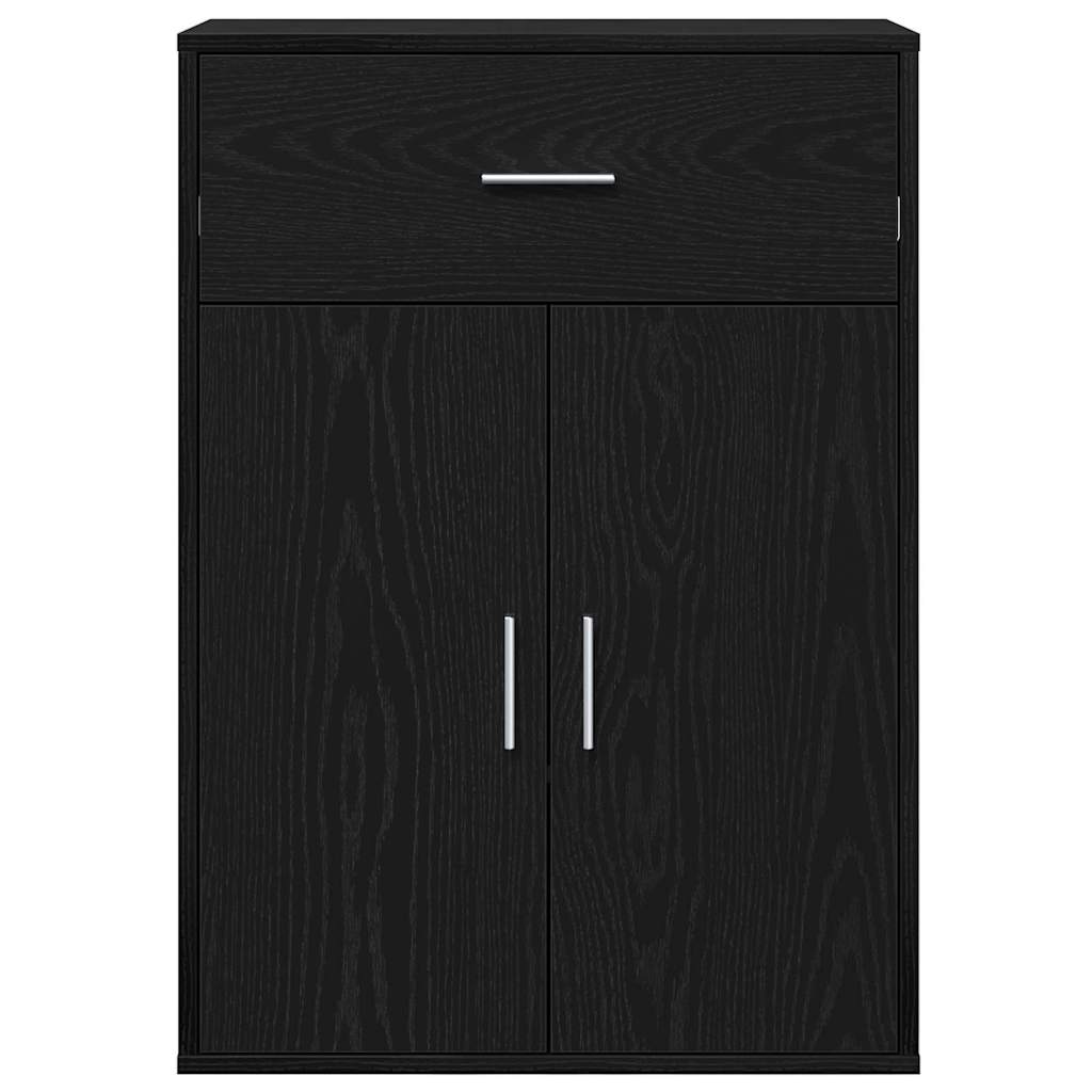 Aparador Roble Negro 60 x 30 x 84 cm Madera de ingeniería
