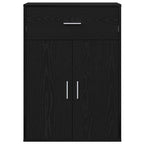 Aparador Roble Negro 60 x 30 x 84 cm Madera de ingeniería