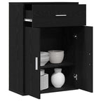 Aparador Roble Negro 60 x 30 x 84 cm Madera de ingeniería