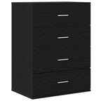 Aparador Roble Negro 60 x 39 x 80 cm Madera de ingeniería