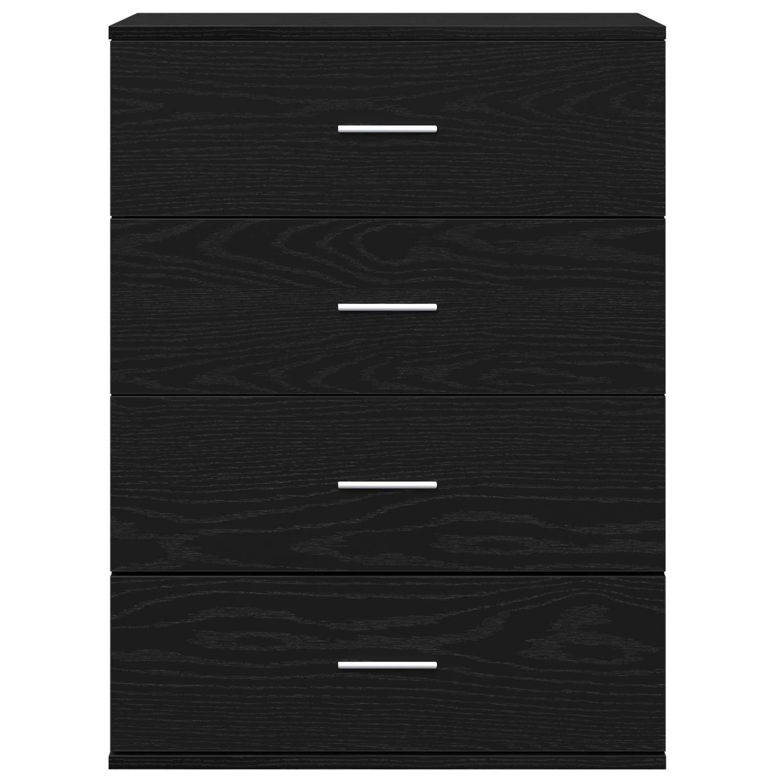 Aparador Roble Negro 60 x 39 x 80 cm Madera de ingeniería