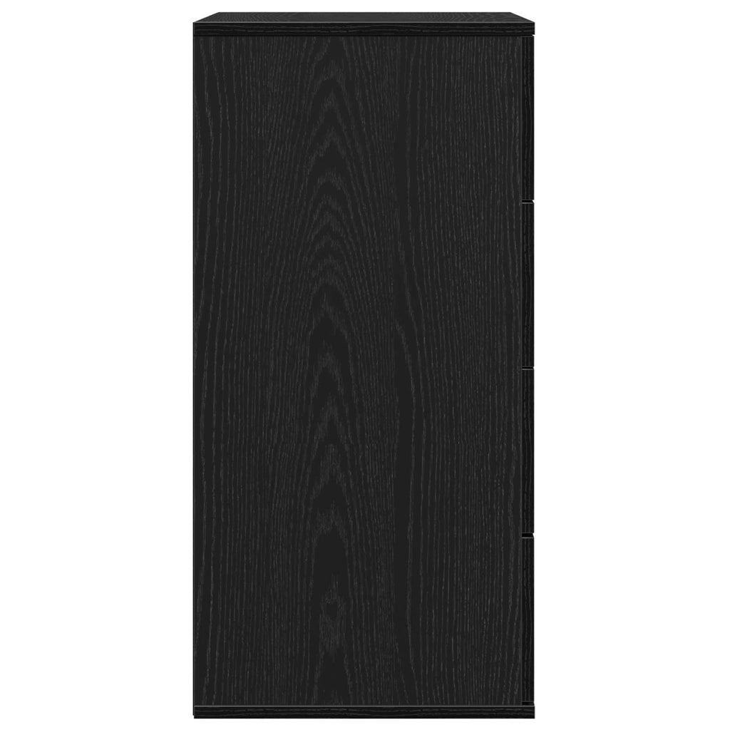 Aparador Roble Negro 60 x 39 x 80 cm Madera de ingeniería