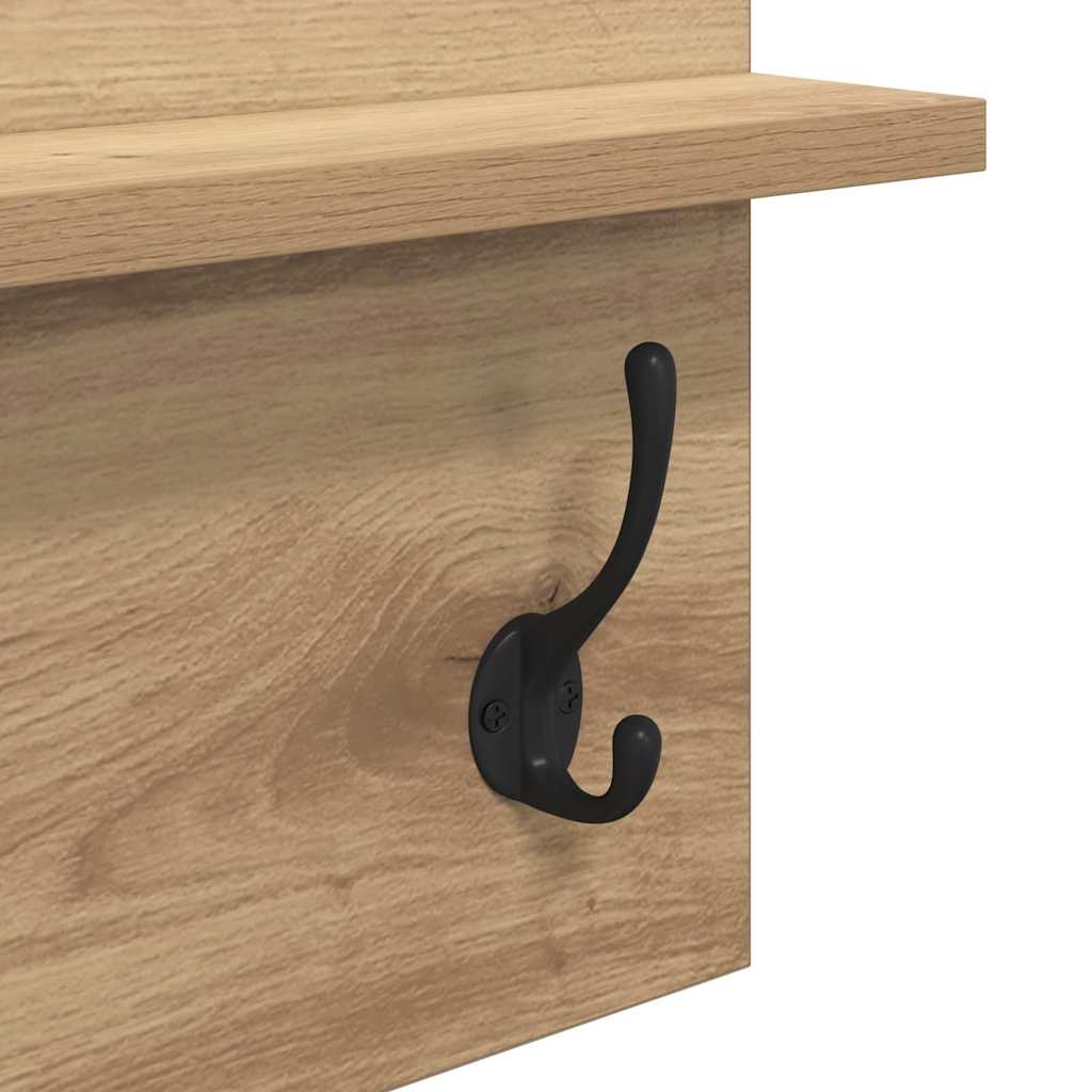 Conjunto de muebles de recibidor 4 pcs Roble Artesanal