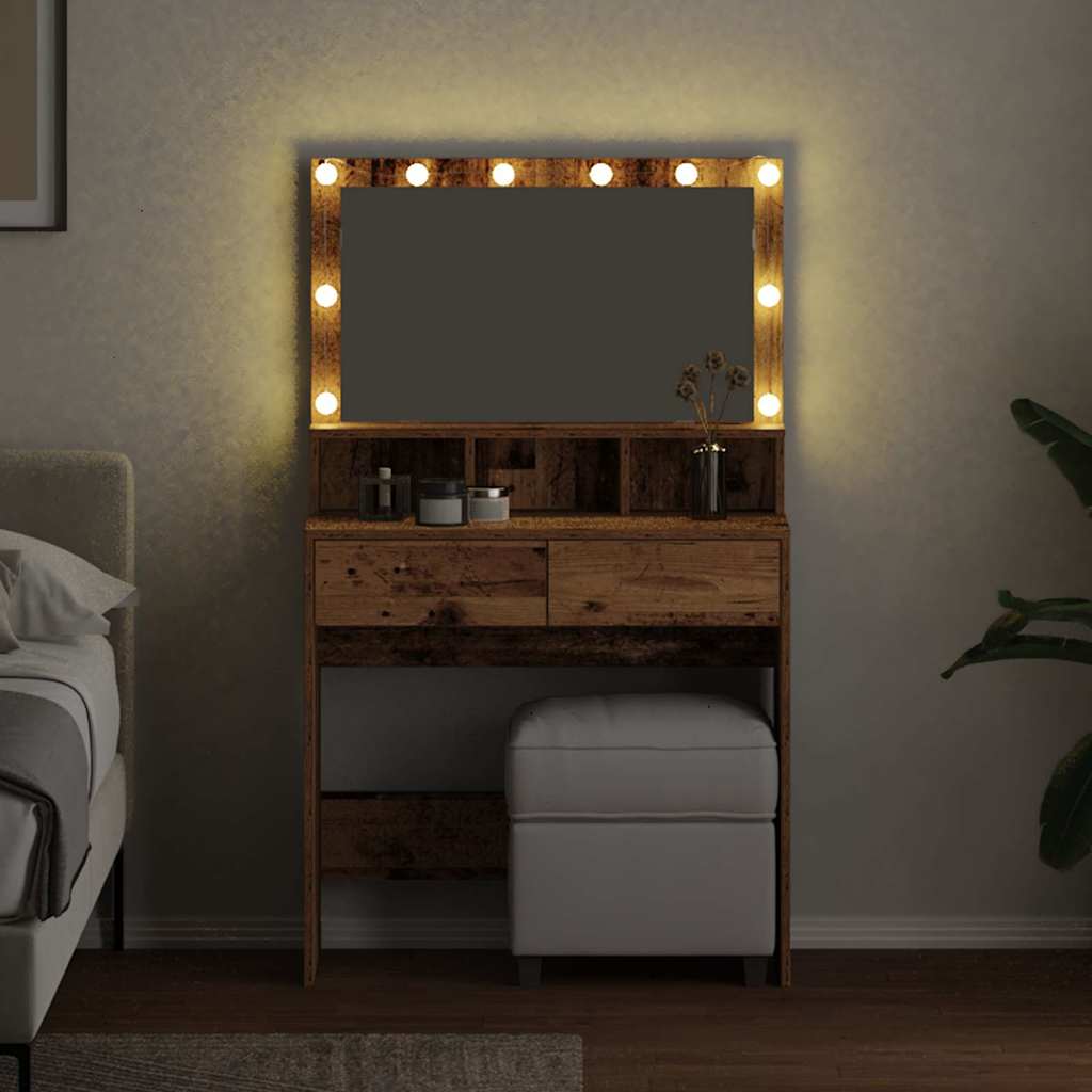 Mesa Tocador con cajón Madera vieja 80 x 41 x 134,5 cm