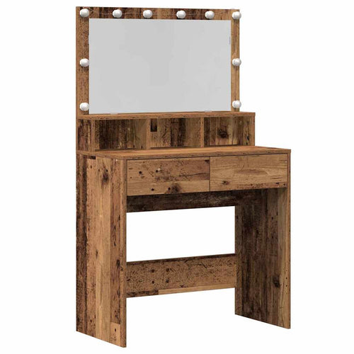 Dressing table with drawer Old wood 80 x 41 x 134.5 cm