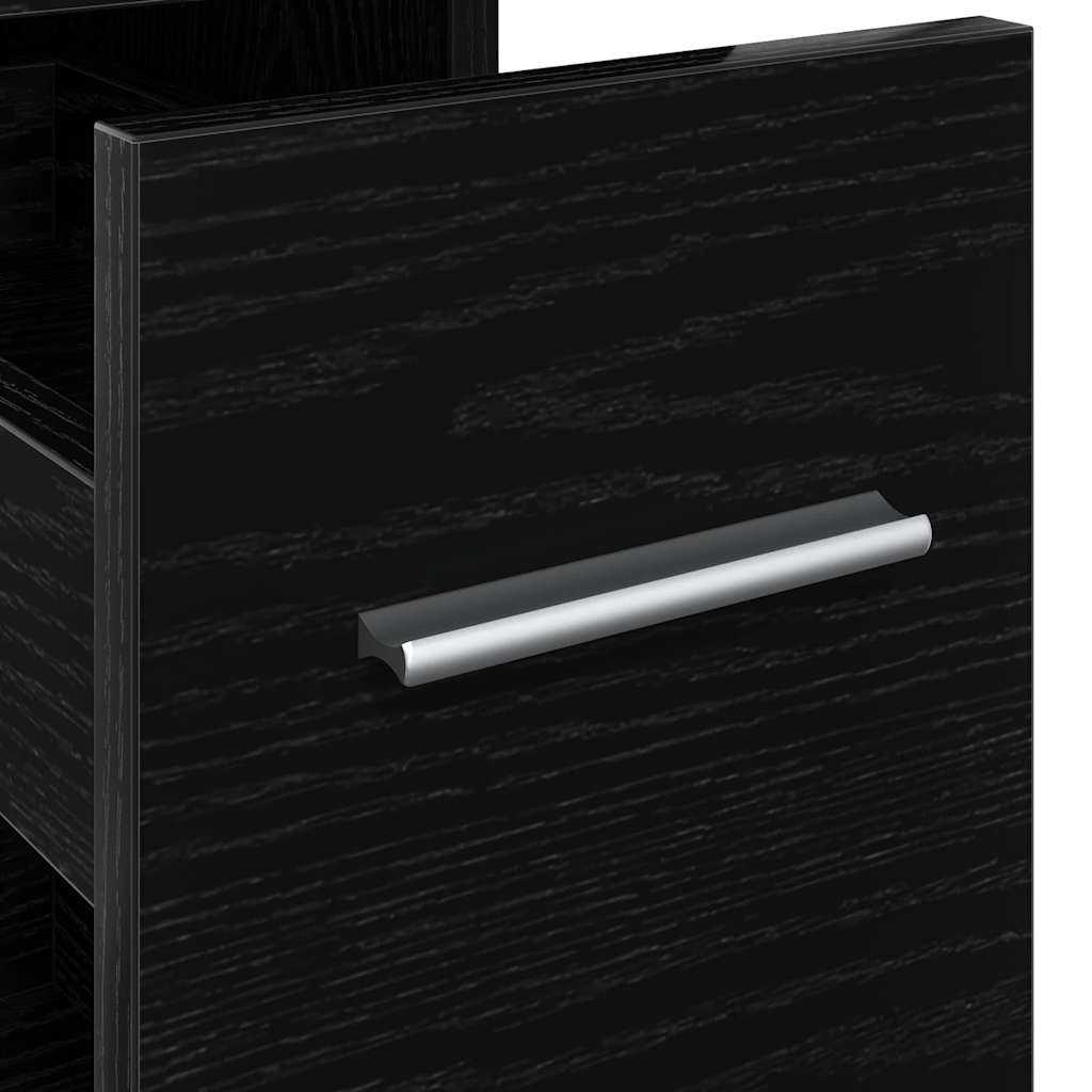 Juego de muebles de baño Roble Negro 22 x 44 x 61.5 cm
