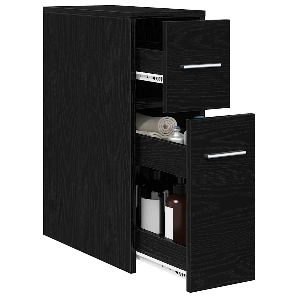 Juego de muebles de baño Roble Negro 22 x 44 x 61.5 cm