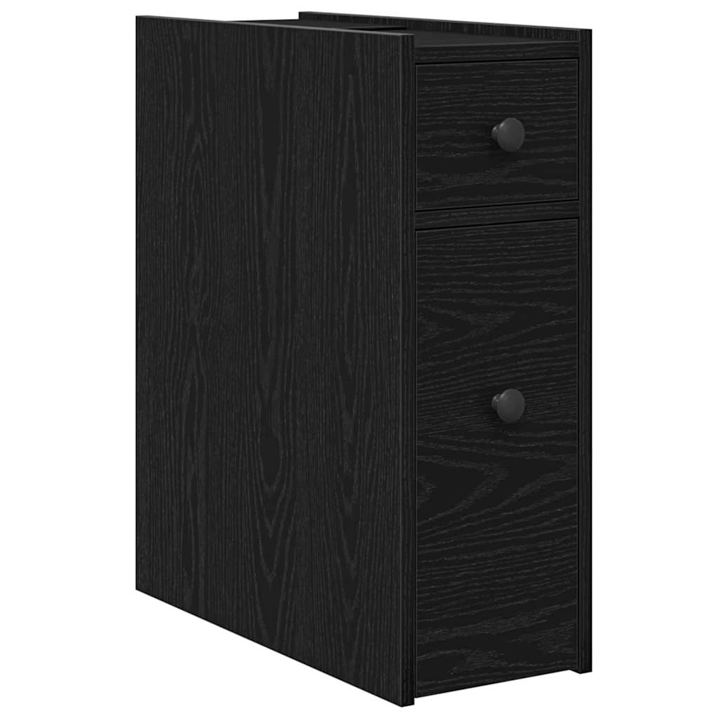 Juego de muebles de baño Roble Negro 80 x 18 x 60 cm