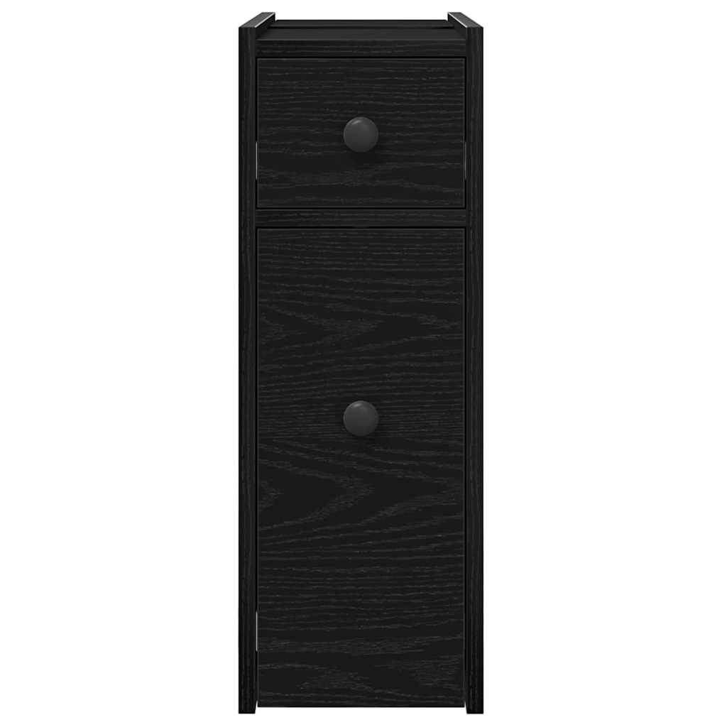 Juego de muebles de baño Roble Negro 80 x 18 x 60 cm