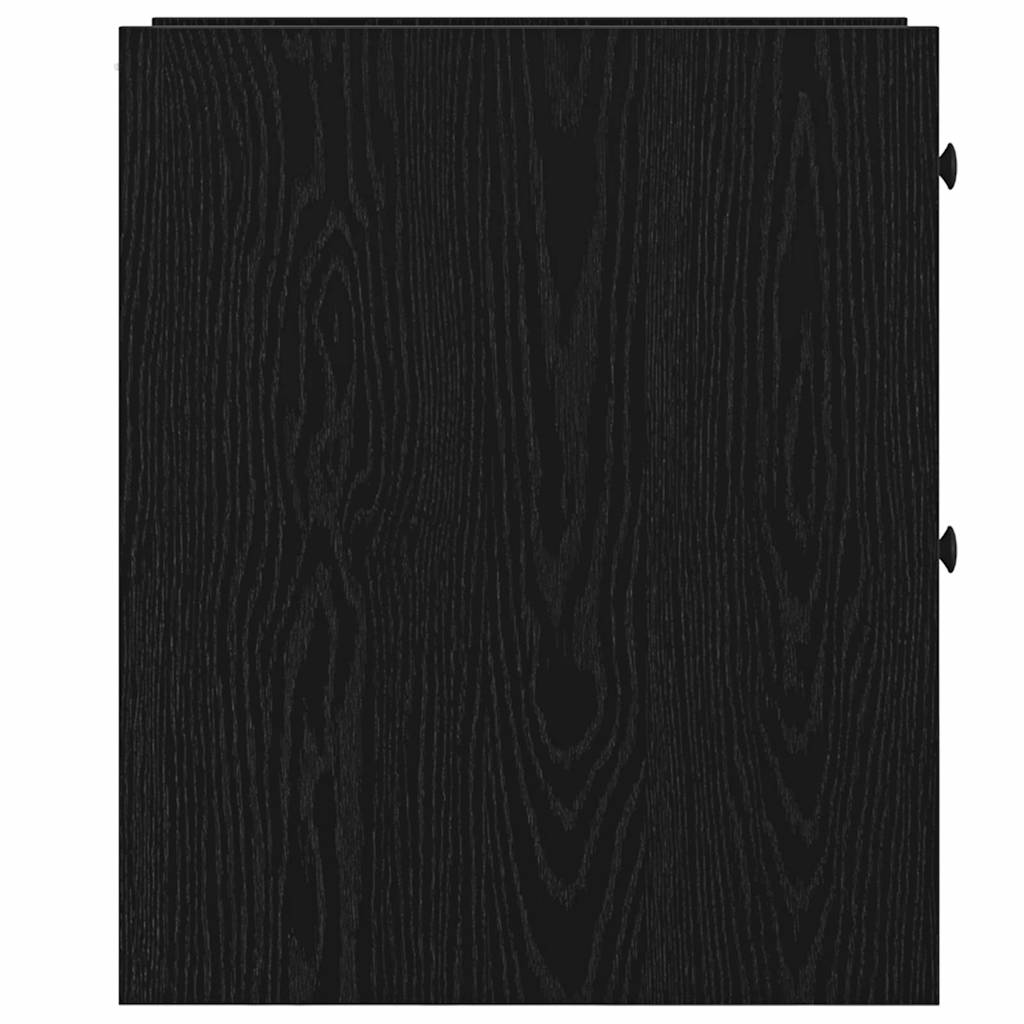 Juego de muebles de baño Roble Negro 80 x 18 x 60 cm
