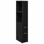 Juego de muebles de baño Roble Negro 22 x 41 x 135 cm