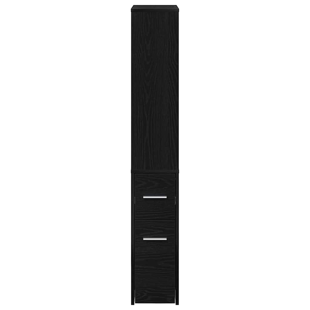 Juego de muebles de baño Roble Negro 22 x 41 x 135 cm