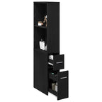 Juego de muebles de baño Roble Negro 22 x 41 x 135 cm